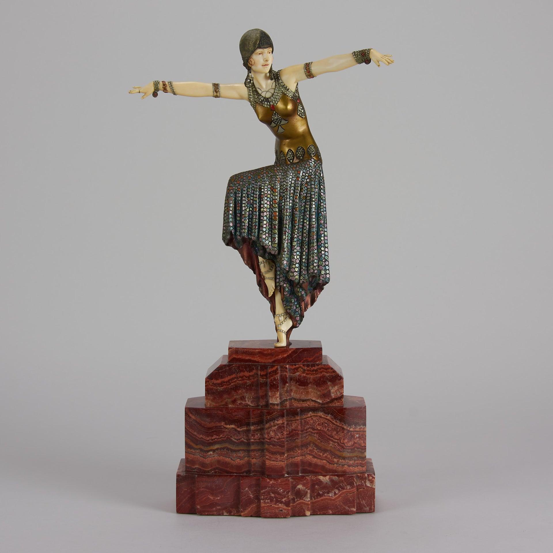 Chiparus bronze and ivory Shimmer