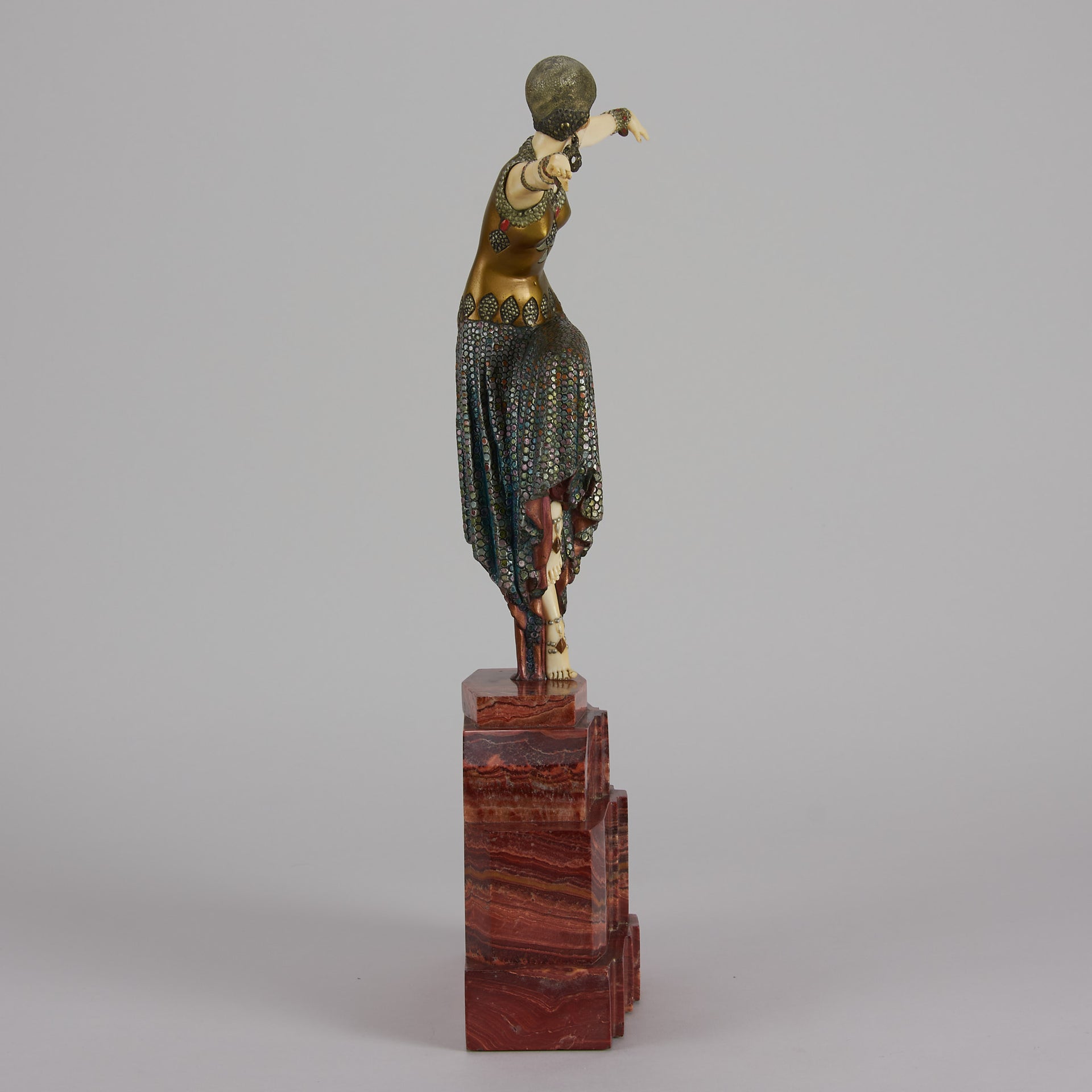 Chiparus bronze and ivory Shimmer