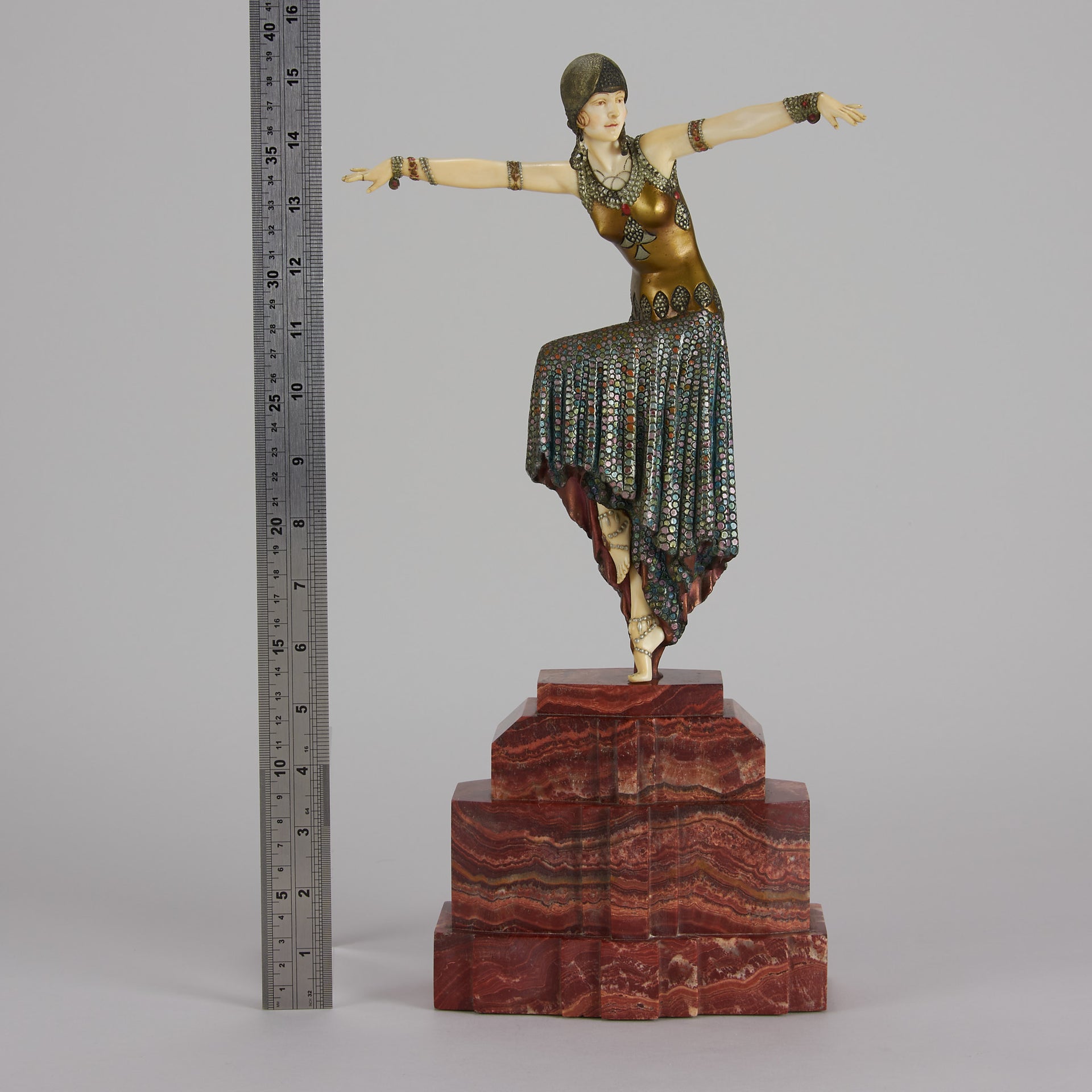 Chiparus bronze and ivory Shimmer