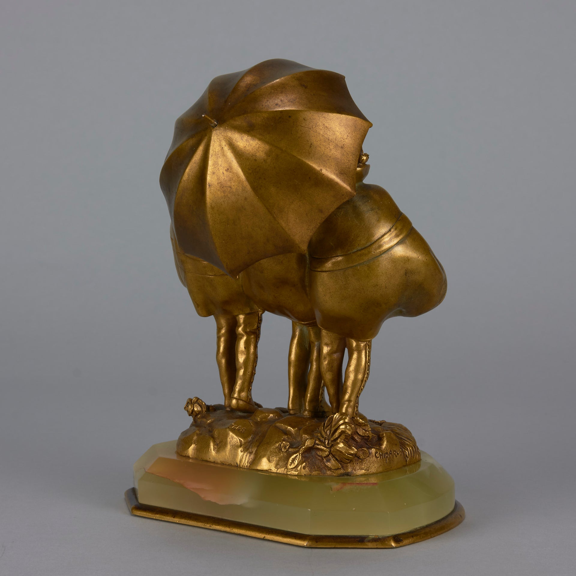 Chiparus Demetre bronze and ivory three girls