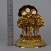 Chiparus Demetre bronze and ivory three girls
