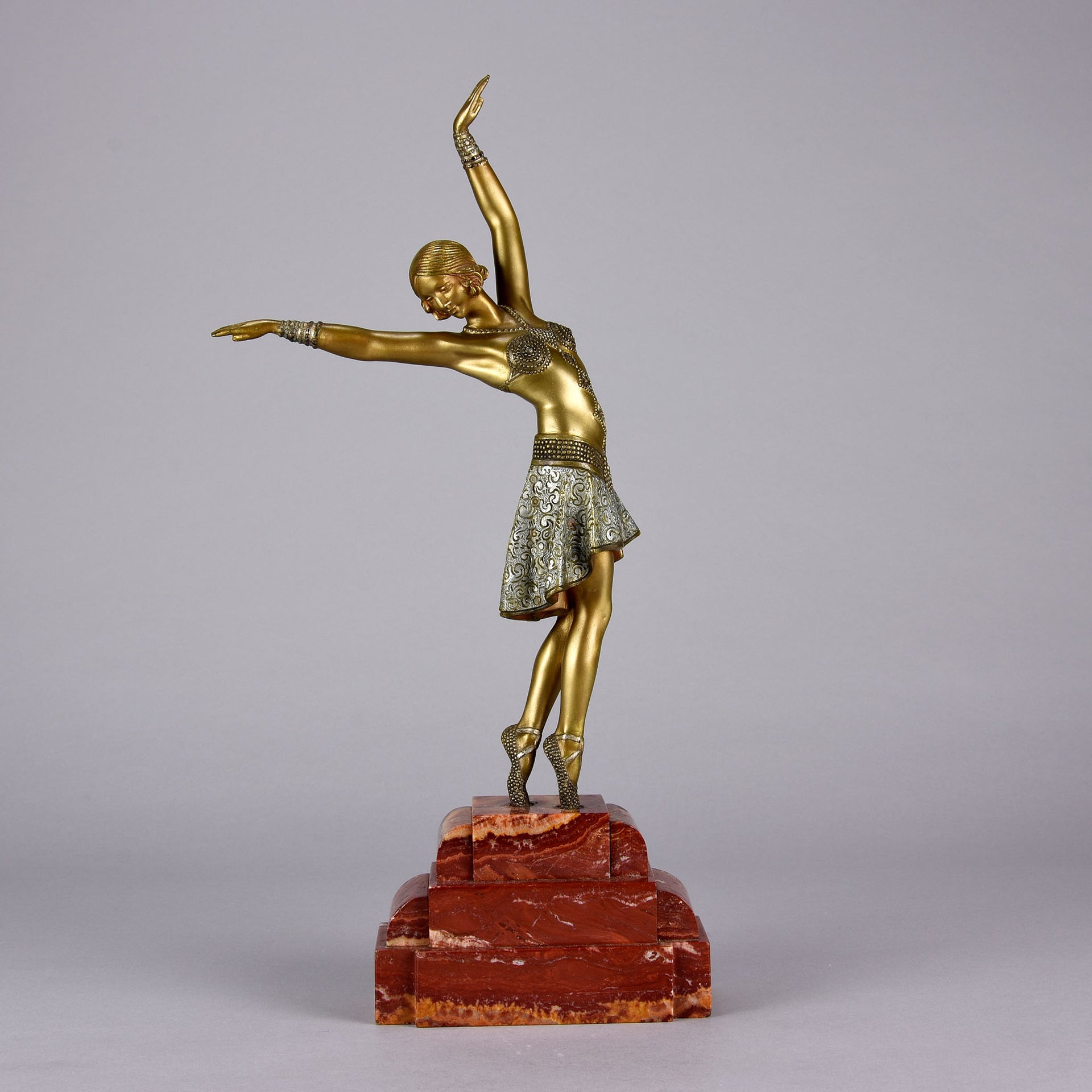 Demetre Chiparus Vedette - Art Deco Bronze -Hickmet Fine Arts