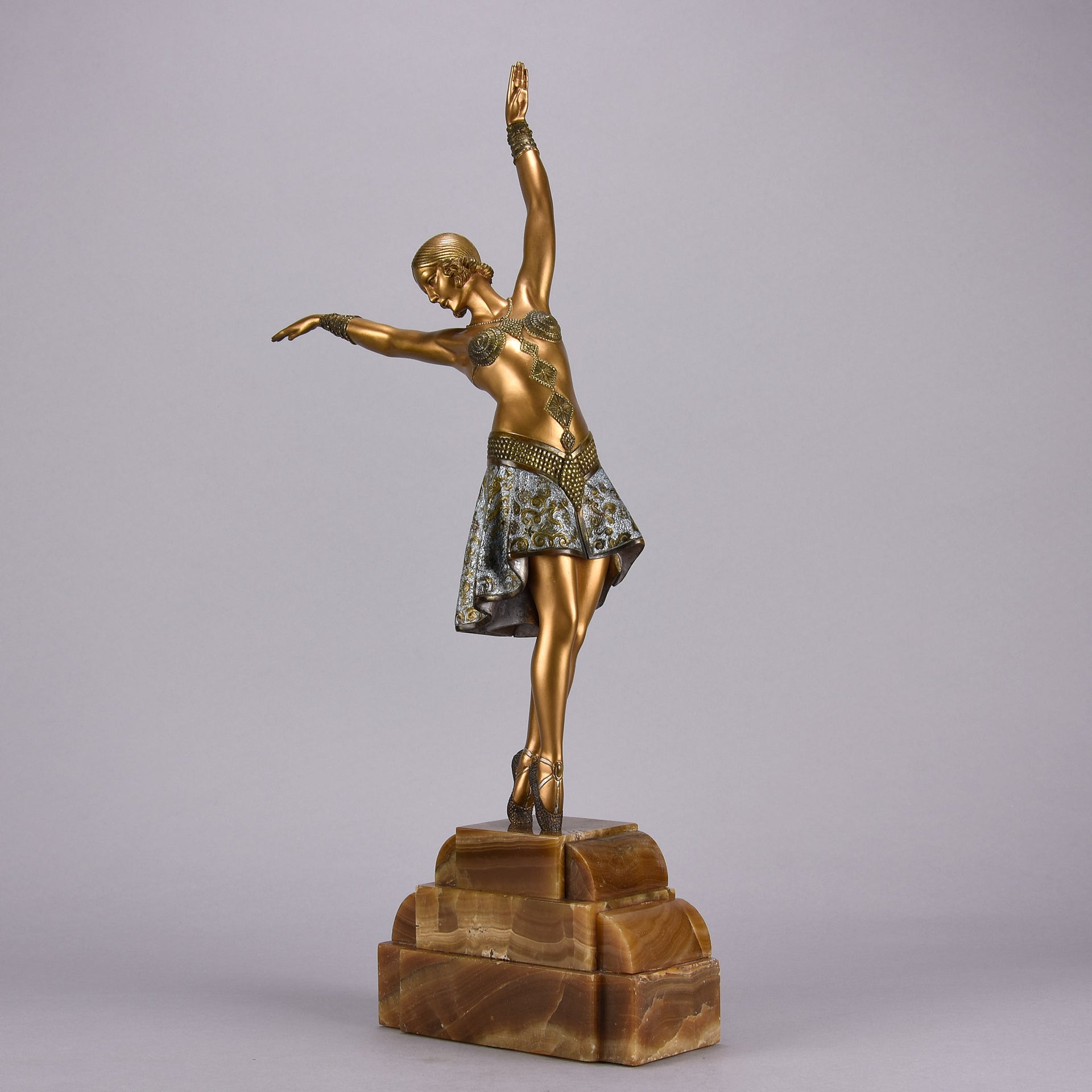 Demetre Chiparus Vedette - Art Deco Bronze- Hickmet Fine Arts