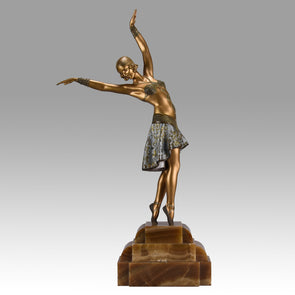 Demetre Chiparus Vedette - Art Deco Bronze- Hickmet Fine Arts