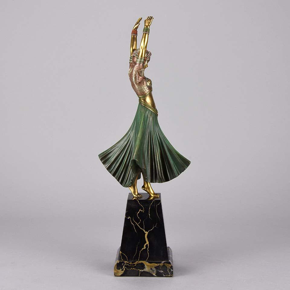 Chiparus Hindu Dancer Art Deco Bronze