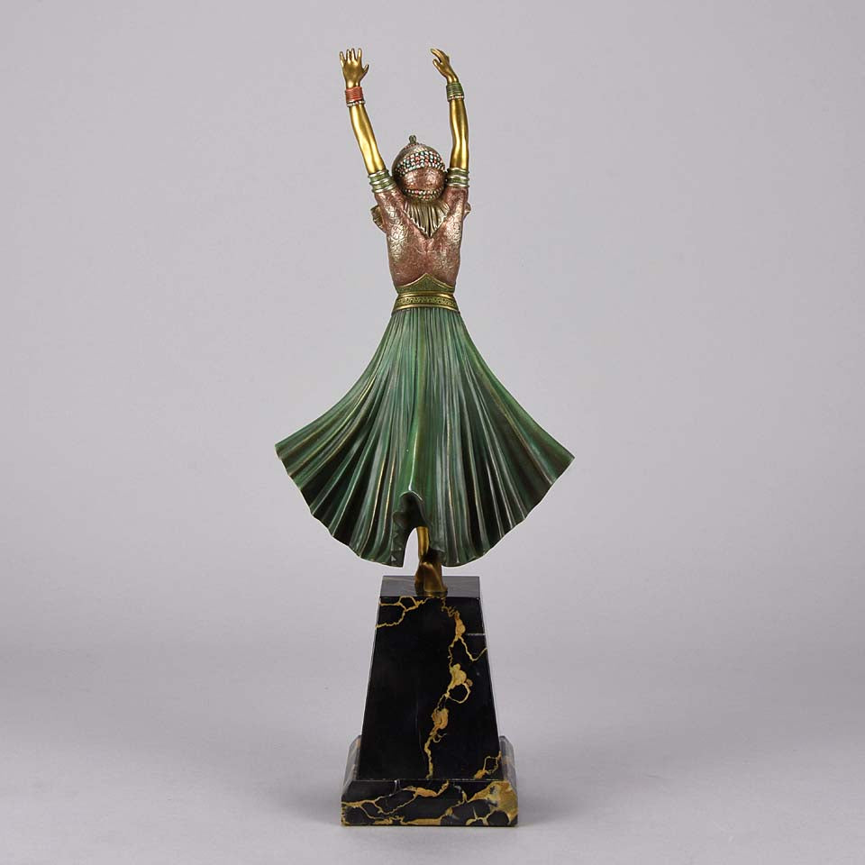 Chiparus Hindu Dancer Art Deco Bronze