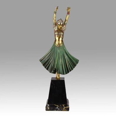 Chiparus Hindu Dancer Art Deco Bronze