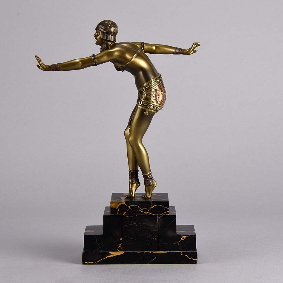 Demetre Chiparus - Art Deco Sculpture - Phoenician Dancer