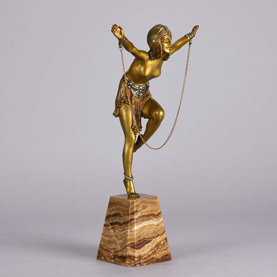 Demetre Chiparus Chain Dancer - Art Deco Figure - Hickmet Fine Arts