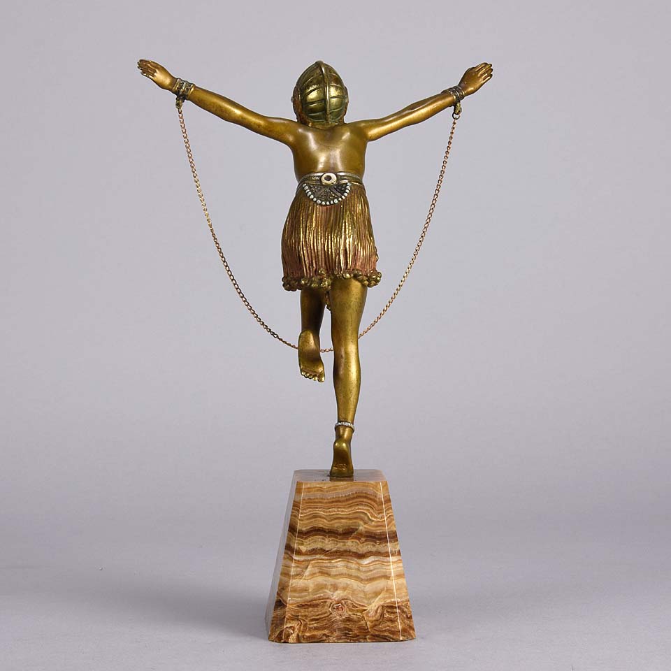 Demetre Chiparus Chain Dancer - Art Deco Figure - Hickmet Fine Arts