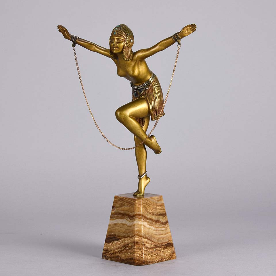 Demetre Chiparus Chain Dancer - Art Deco Figure - Hickmet Fine Arts