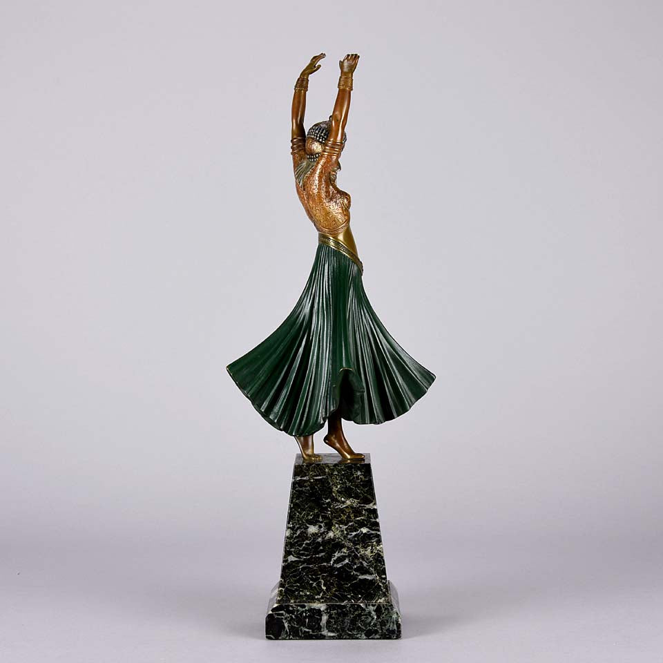 Chiparus Hindu Dancer - Demetre Chiparus Bronze - Hickmet Fine Arts