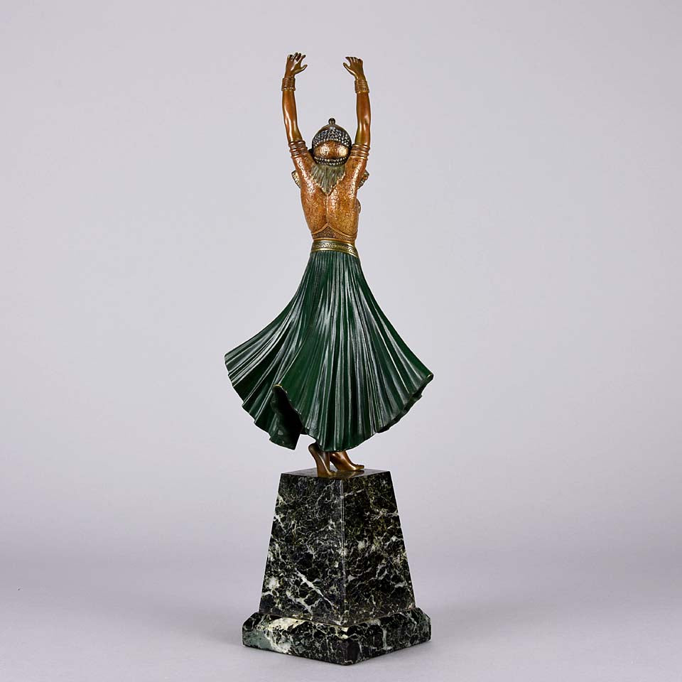 Chiparus Hindu Dancer - Demetre Chiparus Bronze - Hickmet Fine Arts
