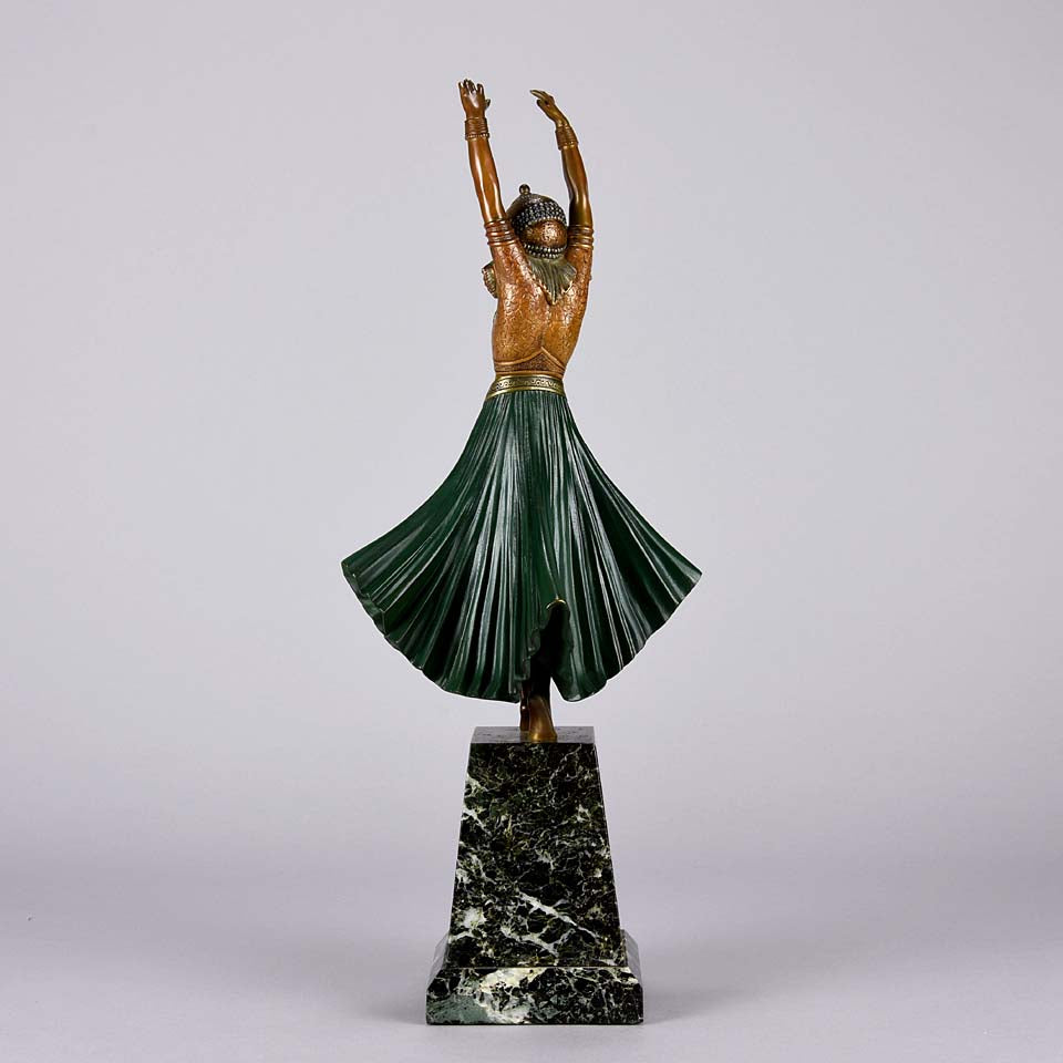 Chiparus Hindu Dancer - Demetre Chiparus Bronze - Hickmet Fine Arts