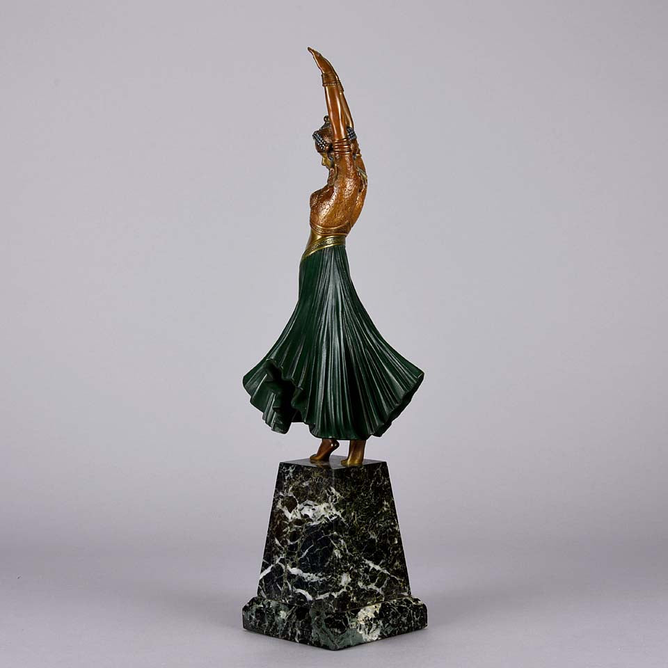 Chiparus Hindu Dancer - Demetre Chiparus Bronze - Hickmet Fine Arts