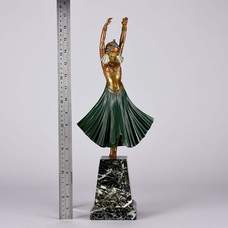 Chiparus Hindu Dancer - Demetre Chiparus Bronze - Hickmet Fine Arts