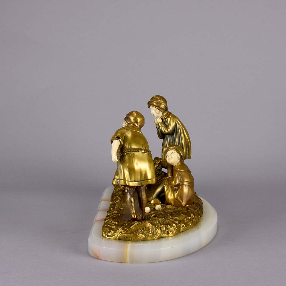 Demetre Chiparus Art Deco Sculpture - Jeu des Quilles - Chiparus Bronze - Hickmet Fine Arts