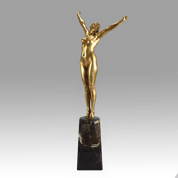 Demetre Chiparus Le Reveil Bronze Figure