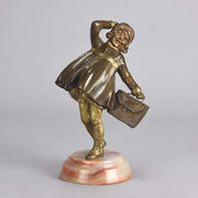 Chiparus Windy Day Art Deco Bronze