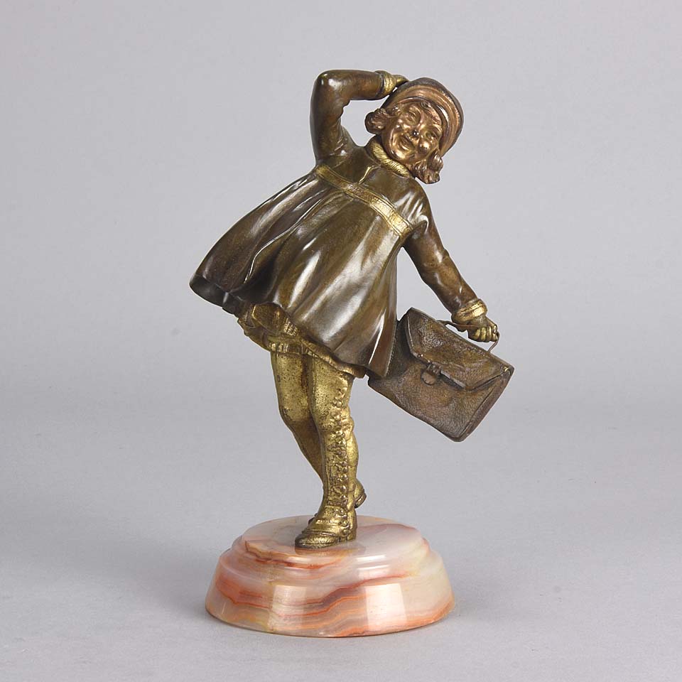 Chiparus Windy Day Art Deco Bronze