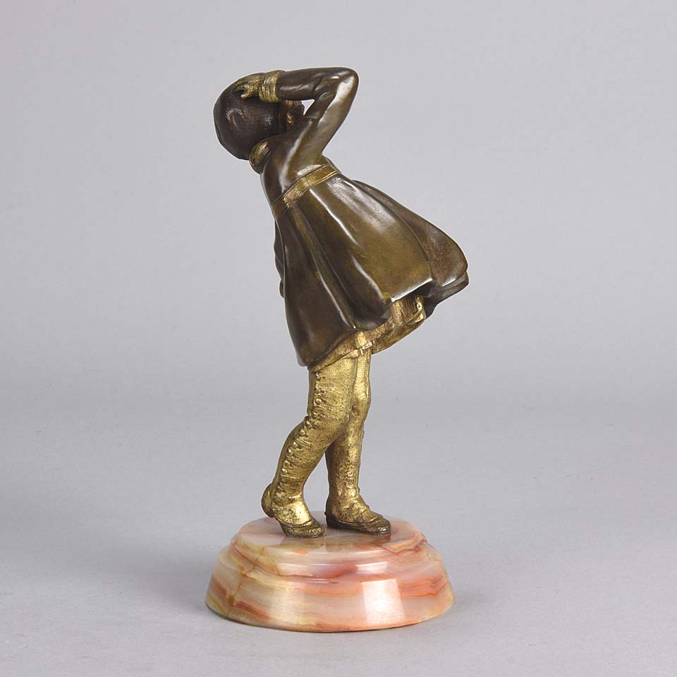 Chiparus Windy Day Art Deco Bronze