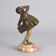 Chiparus Windy Day Art Deco Bronze