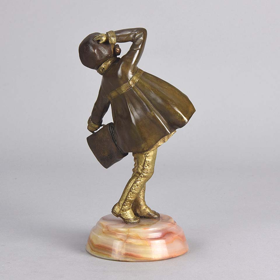 Chiparus Windy Day Art Deco Bronze