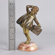 Chiparus Windy Day Art Deco Bronze