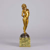 Joseph Descomps Art Deco Bronze - Nude by Descomps - Hickmet Fine Arts