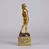 Joseph Descomps Art Deco Bronze - Nude by Descomps - Hickmet Fine Arts