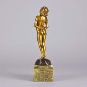 Joseph Descomps Art Deco Bronze - Nude by Descomps - Hickmet Fine Arts
