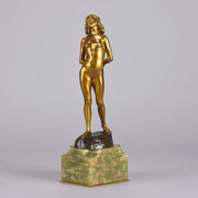 Joseph Descomps Art Deco Bronze - Nude by Descomps - Hickmet Fine Arts