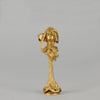Art Nouveau Desk Seal a very fine early 20th Century French gilt bronze desk seal modelled as the head and shoulders of an Art Nouveau maiden with organic theme decorated with flowers