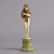 Alonzo Art Deco Bronze & Ivory Figure
