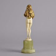 Alonzo Art Deco Bronze & Ivory Figure