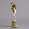 Alonzo Art Deco Bronze & Ivory Figure