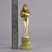 Alonzo Art Deco Bronze & Ivory Figure