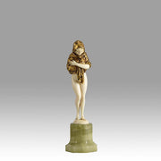 Alonzo Art Deco Bronze & Ivory Figure