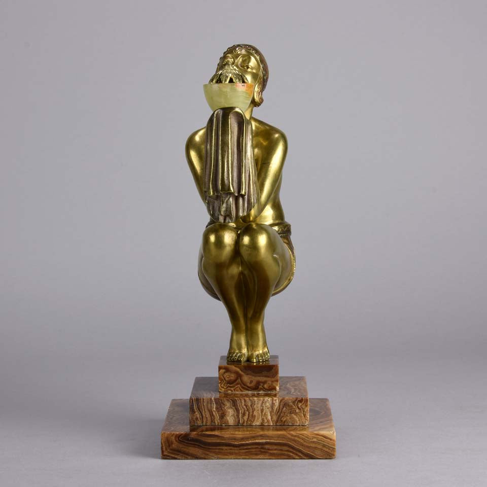 Duvernet Bronze  - Art Deco Bronze 'Oblivion' - Hickmet Fine Arts