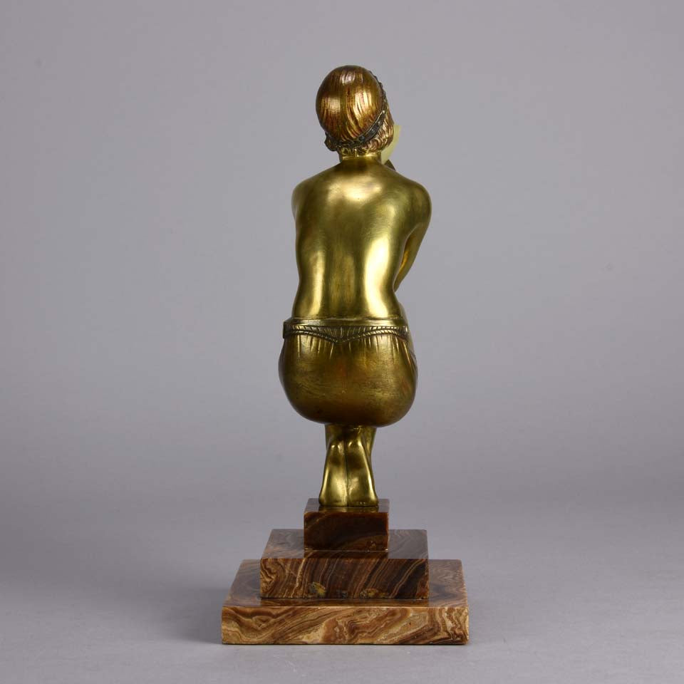 Duvernet Bronze  - Art Deco Bronze 'Oblivion' - Hickmet Fine Arts