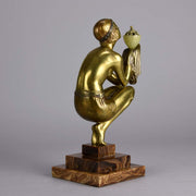 Duvernet Bronze  - Art Deco Bronze 'Oblivion' - Hickmet Fine Arts
