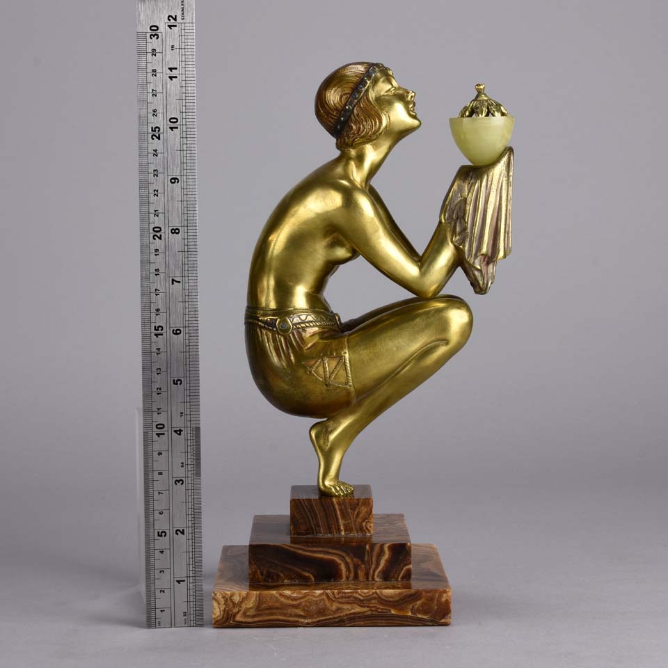 Duvernet Bronze  - Art Deco Bronze 'Oblivion' - Hickmet Fine Arts