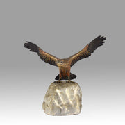‘Eagle on a Rock’ Bronze by Bergman