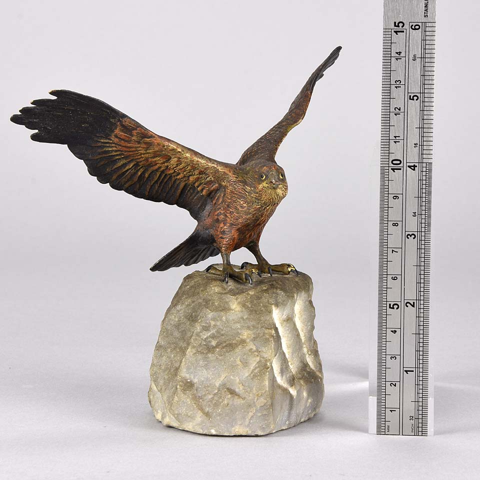 ‘Eagle on a Rock’ Bronze by Bergman