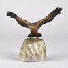 ‘Eagle on a Rock’ Bronze by Bergman