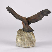 ‘Eagle on a Rock’ Bronze by Bergman