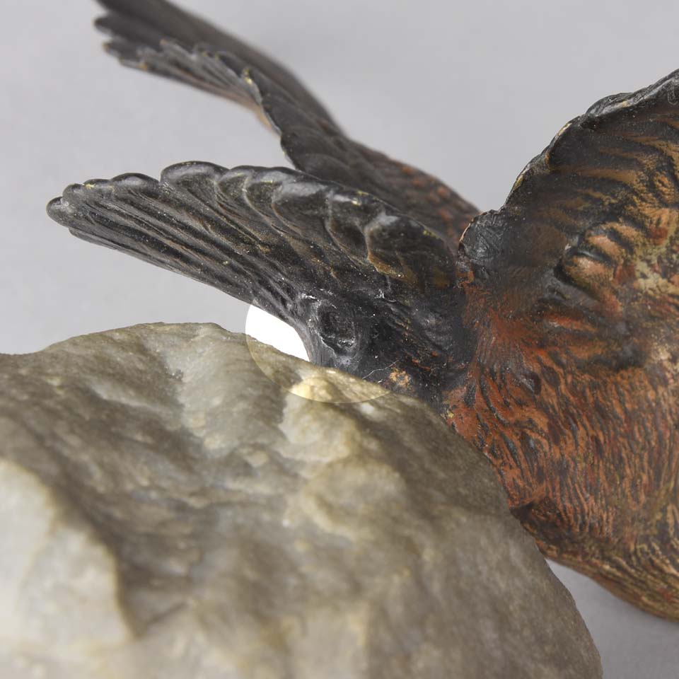 ‘Eagle on a Rock’ Bronze by Bergman