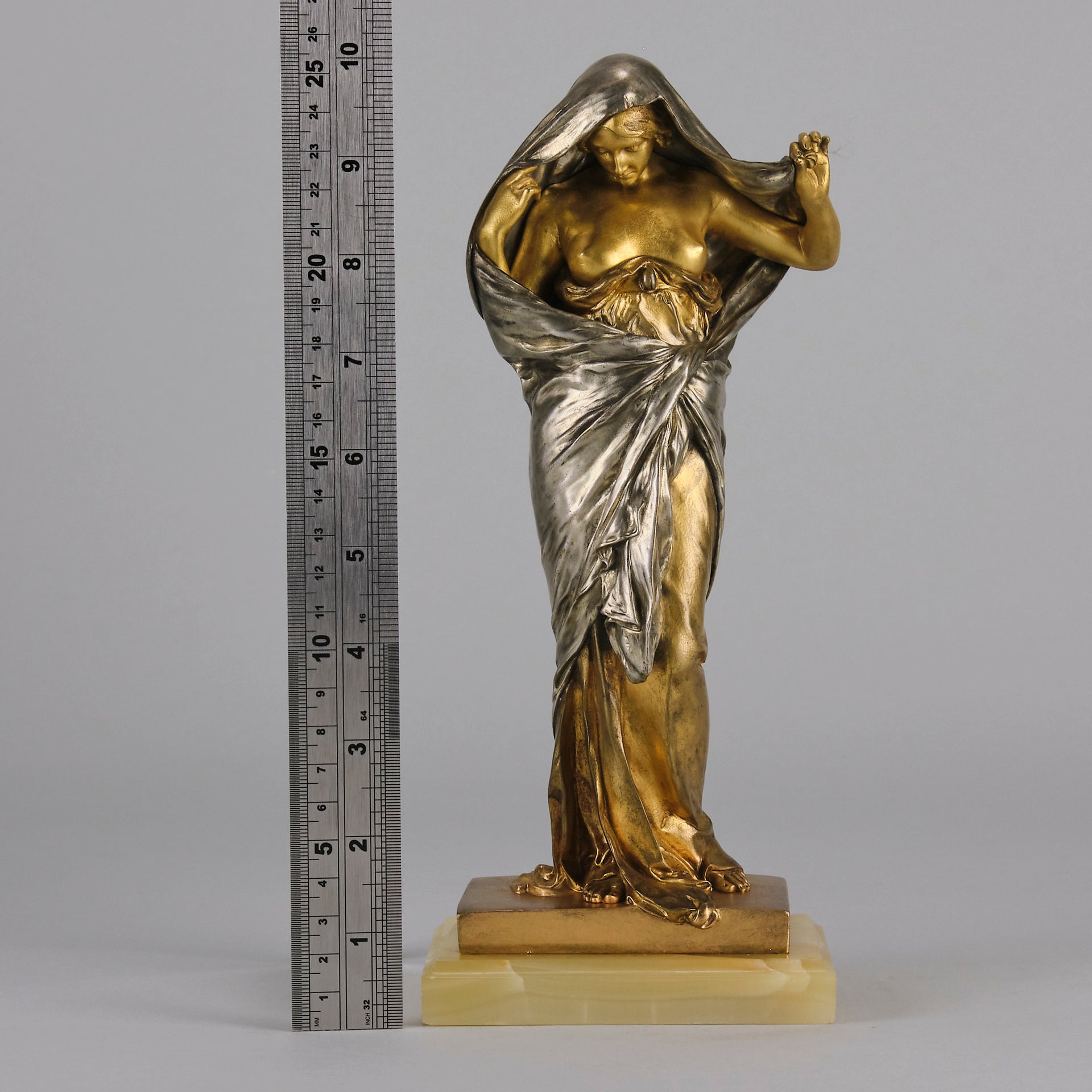 Antique Bronze - Nature Revealing her Secrets to Science - Ernest Barrias - Bronze statues for sale - Bronze sculptures for sale - Antique bronze statues - Hickmet Fine Arts