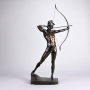 Bogenschutze - Art Deco Bronze Sculptures - E M Geiger