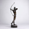 Bogenschutze - Art Deco Bronze Sculptures - E M Geiger